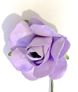 Clipe de 3 flores - azul claro