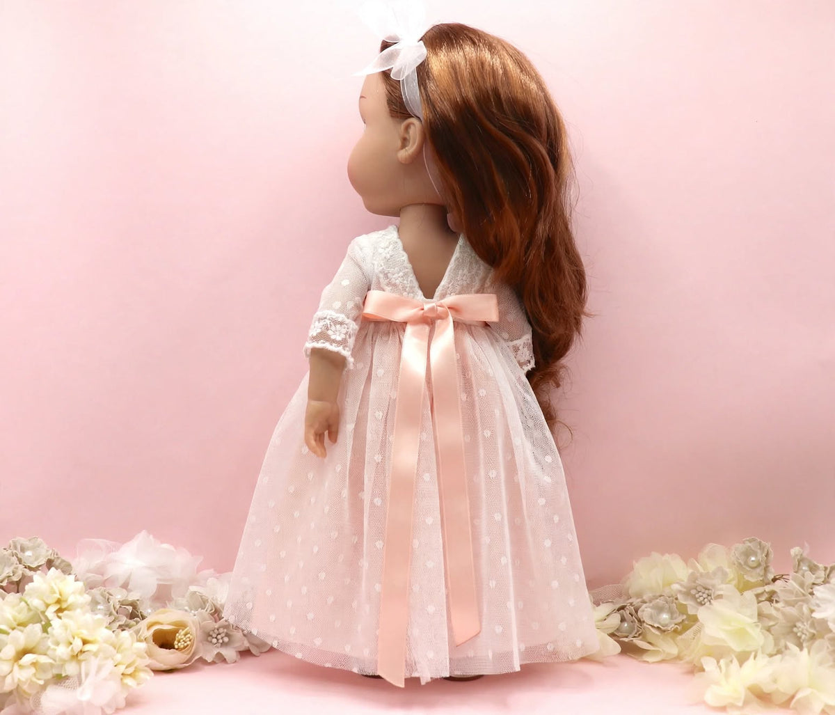 Personalized communion doll with Adrienne dress