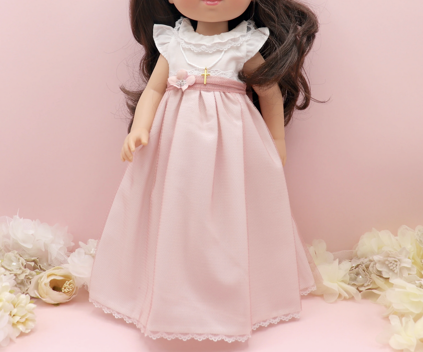 Vestido comunión muñeca Aurora
