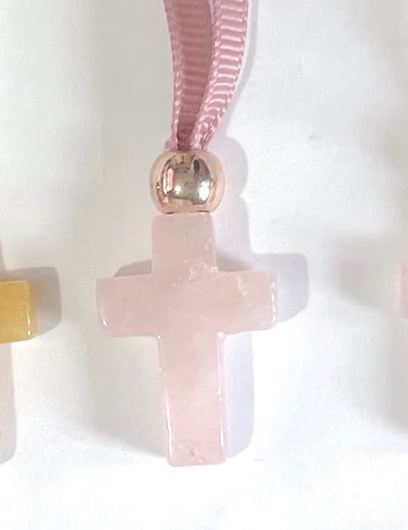 Cruz con puntilla para comunión- niña