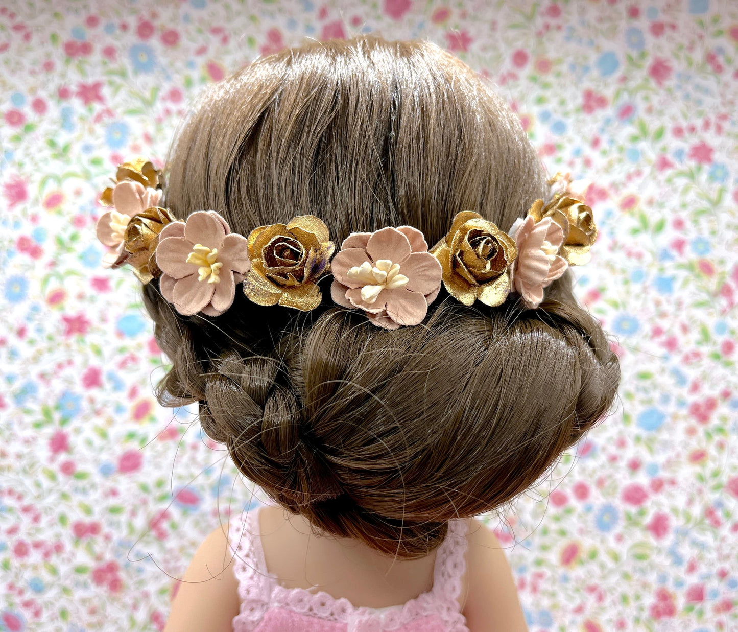 Coronita MITAD de flores VERSALLES de MUÑECA ¡personalízala!