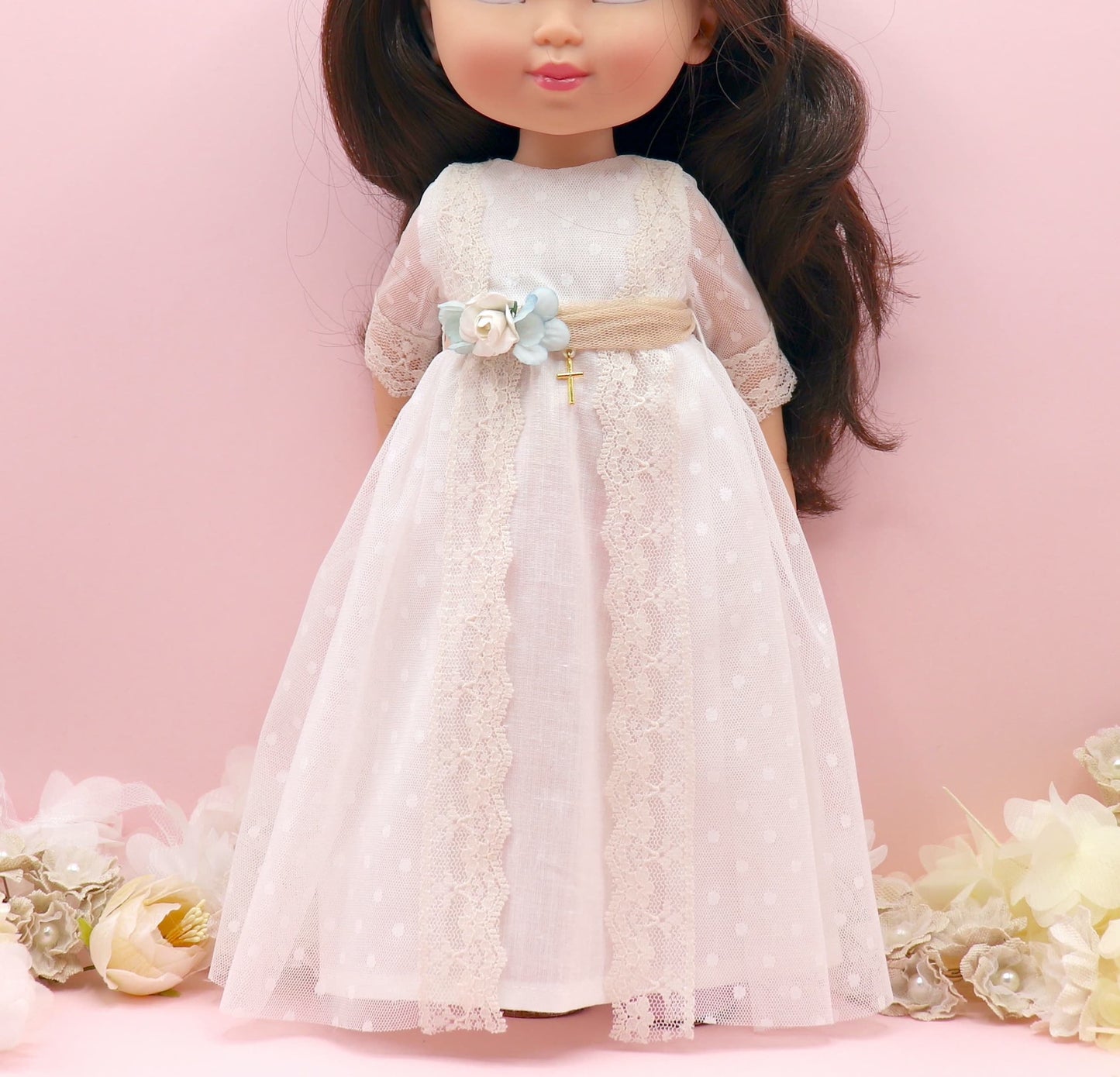 Vestido comunión muñeca Adrienne