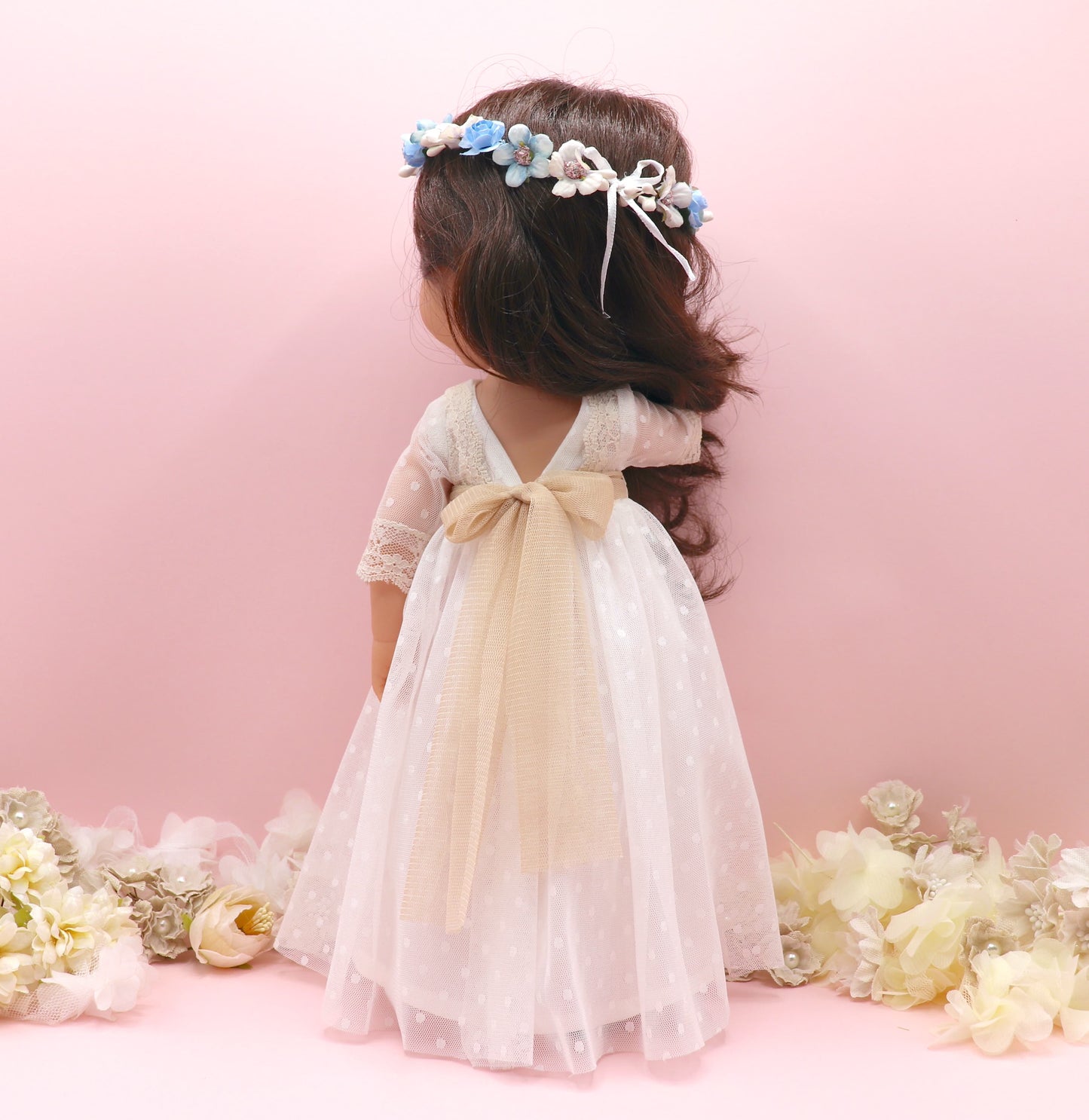Muñeca de comunión personalizada con vestido Adrienne