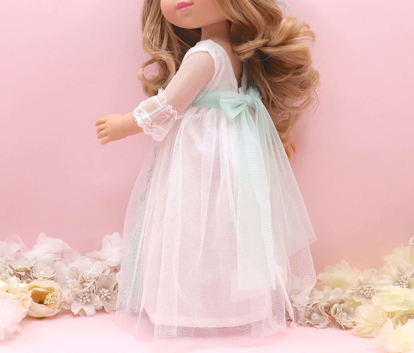 Vestido comunión muñeca Olympia Verde