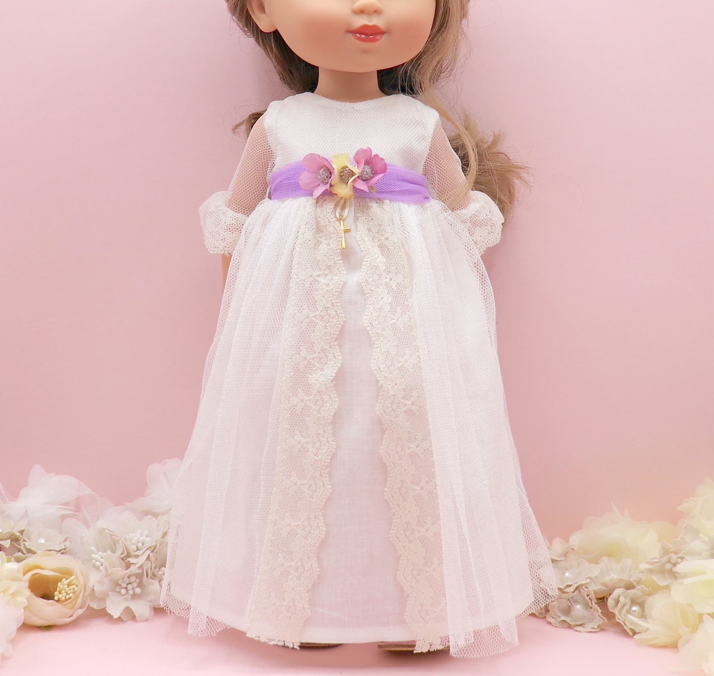 Vestido comunión muñeca Olympia Natural