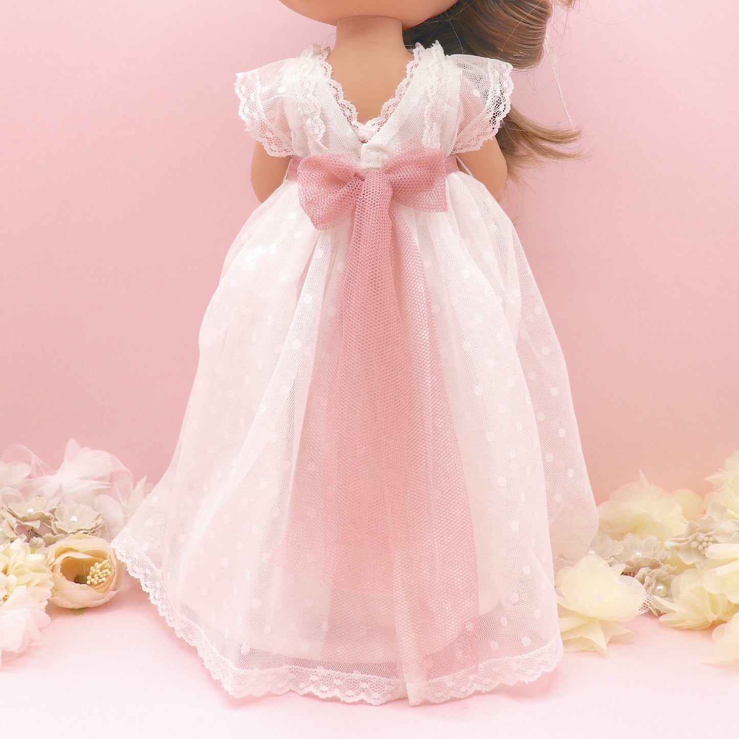 Muñeca de comunión personalizada con vestido Evangeline