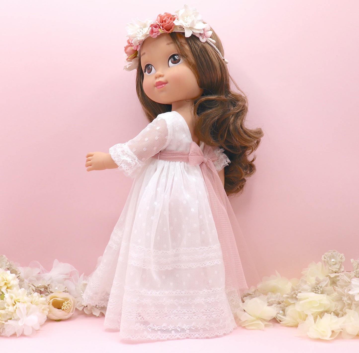Muñeca de comunión personalizada con vestido Constantine