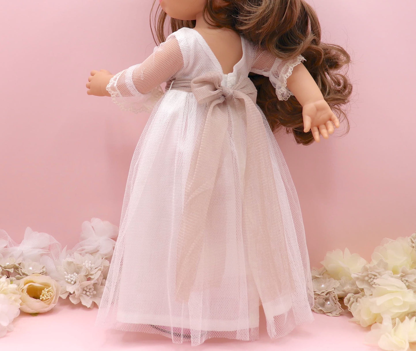 Vestido comunión muñeca Olympia Oro