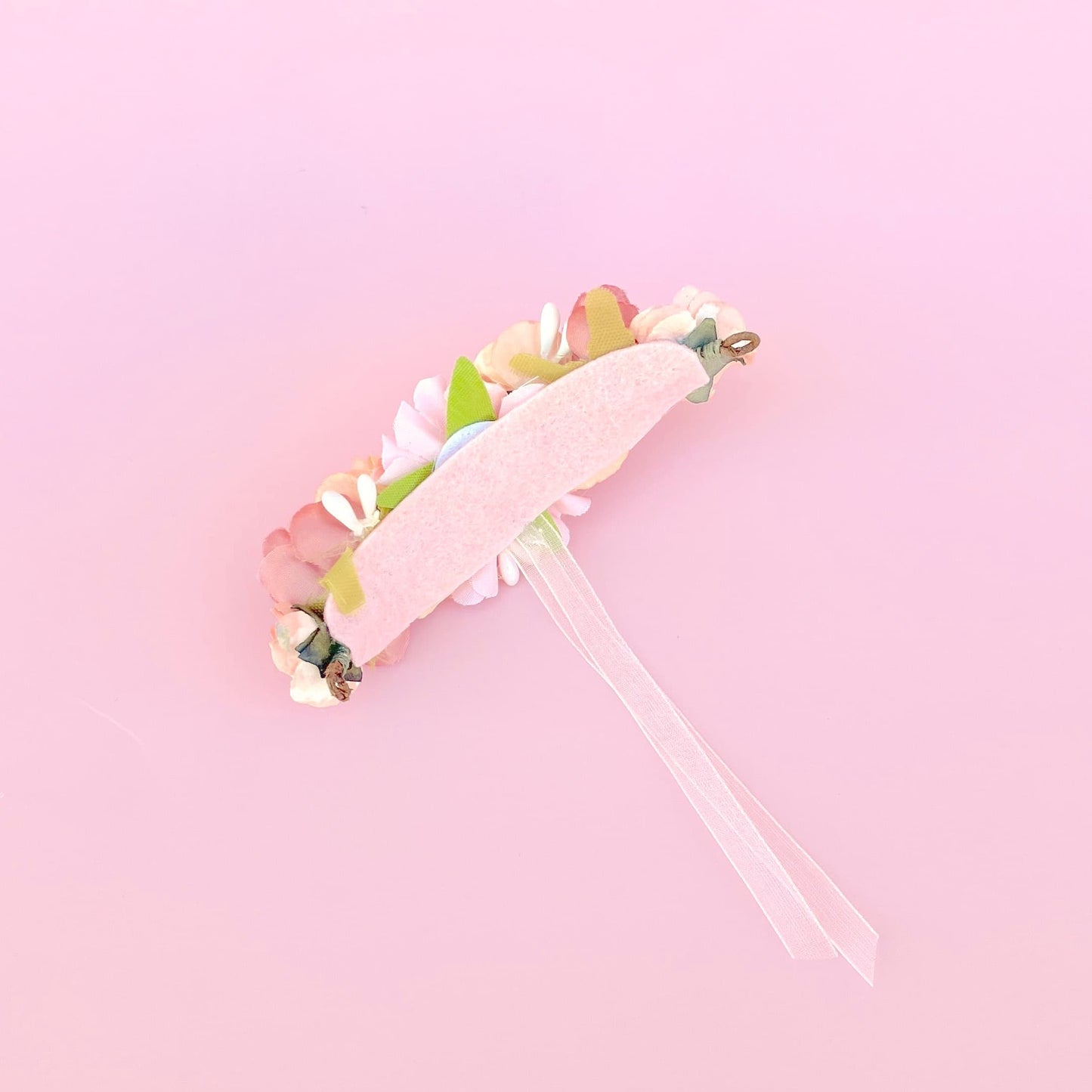 Tocado ANAIS muñeca - rosa palo