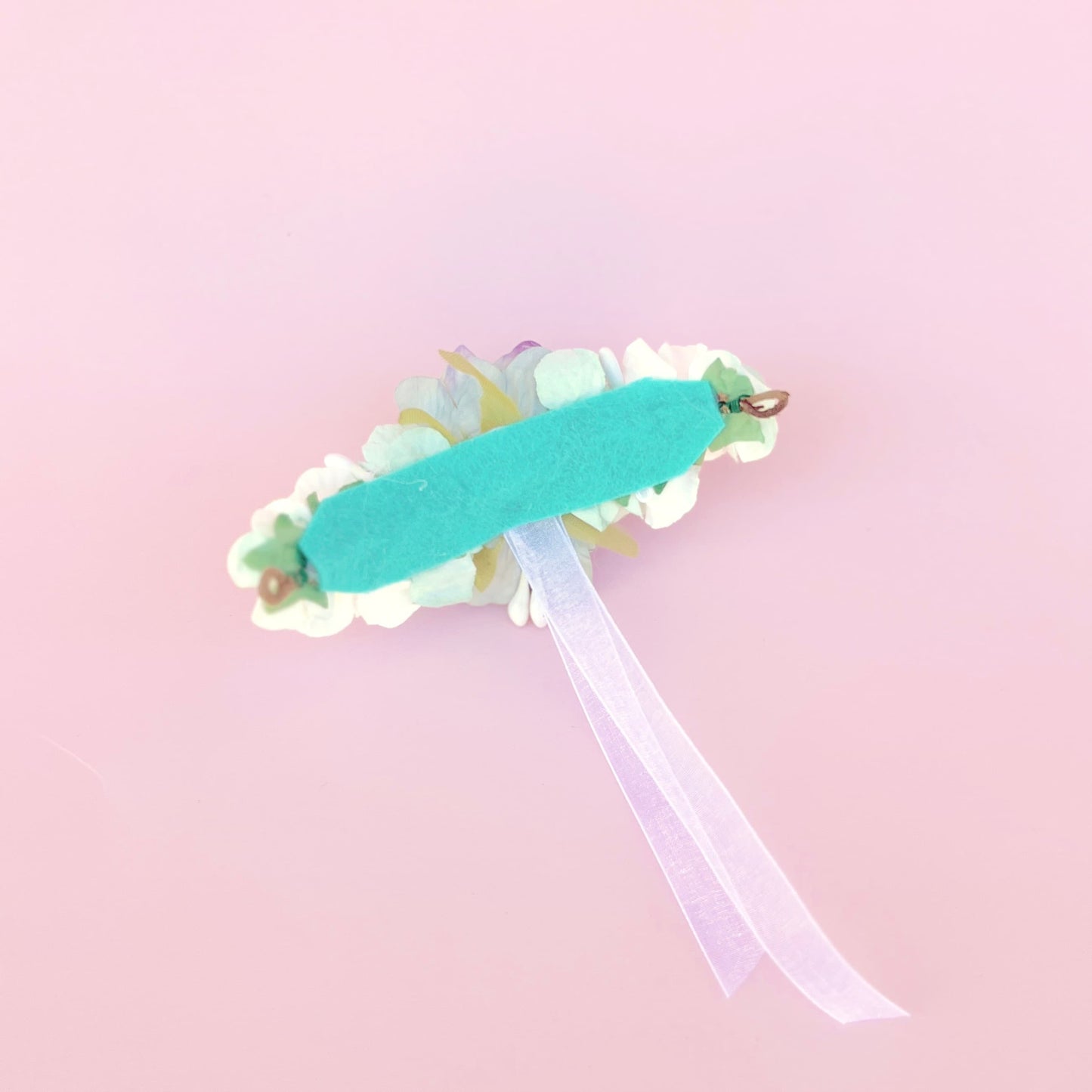 Tocado ANAIS muñeca - verde agua