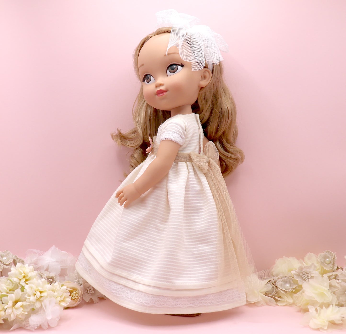 Boneca de comunhão personalizada com vestido otomano Pandora