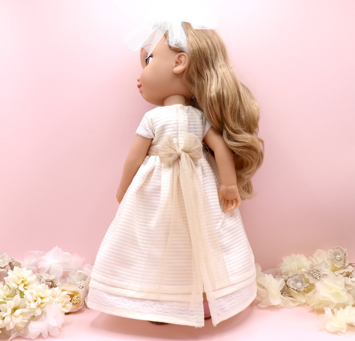 Boneca de comunhão personalizada com vestido otomano Pandora
