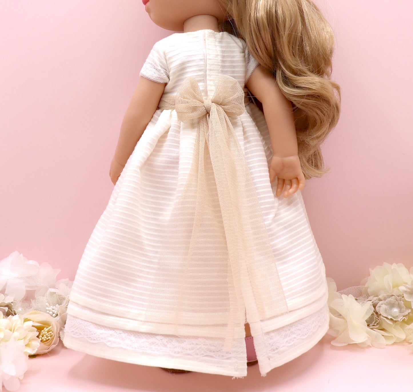 Vestido de comunhão boneca Pandora