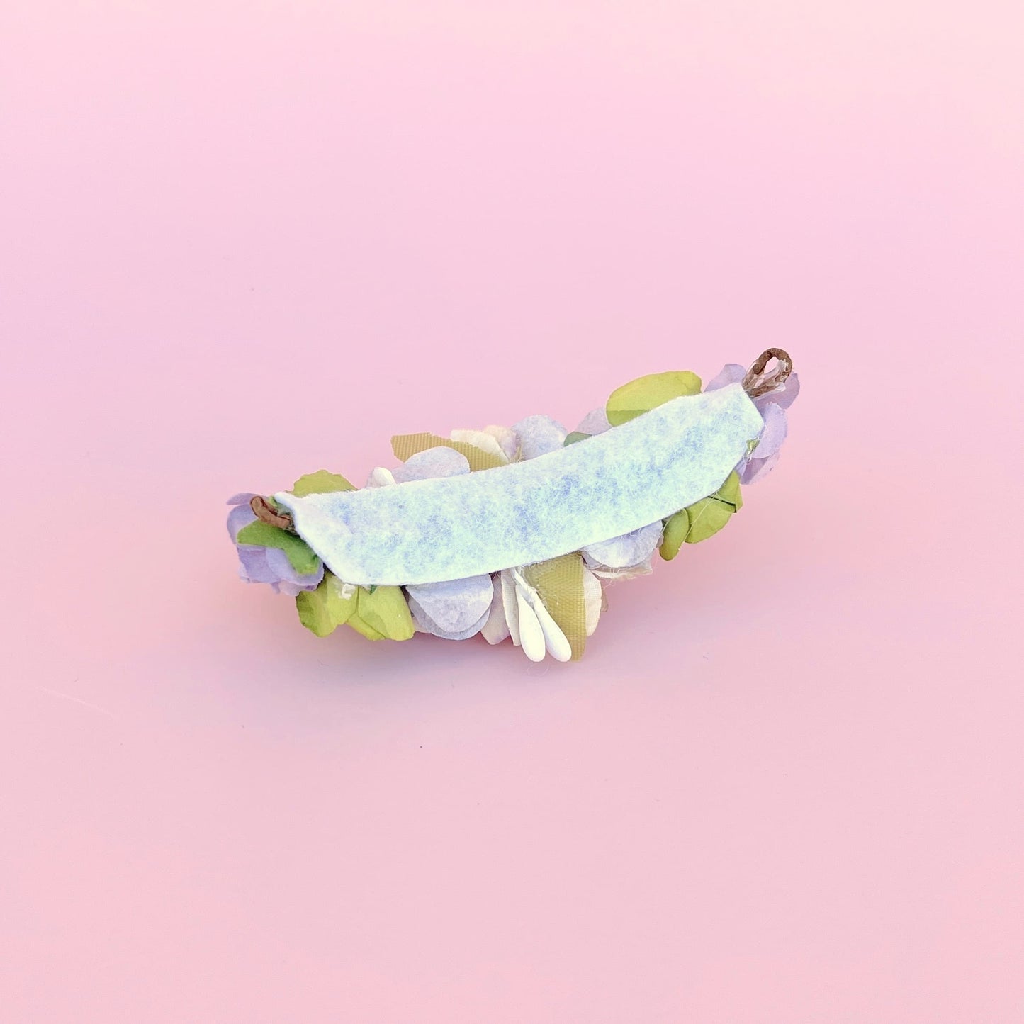 Tocado ANAIS muñeca - morado y verde