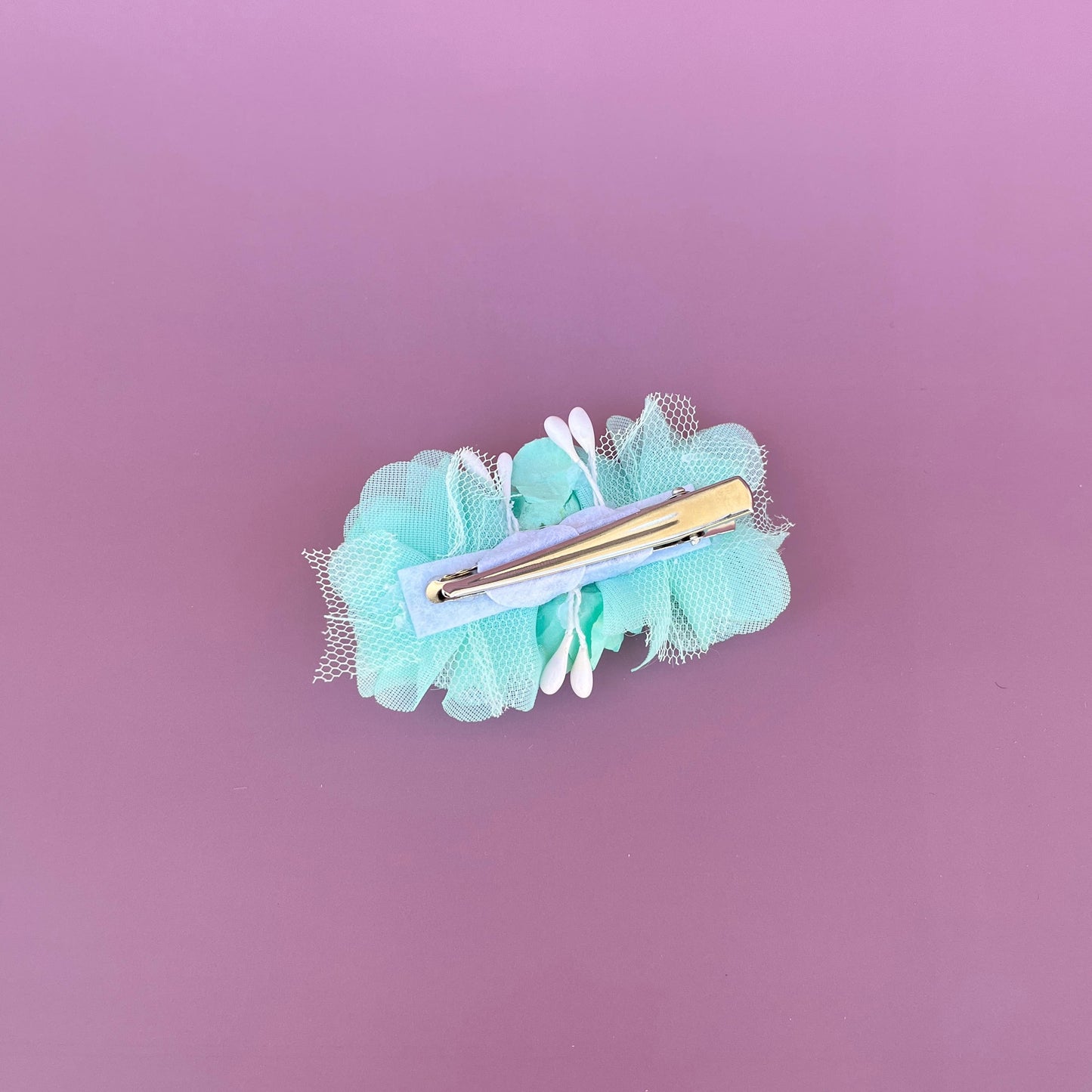 Pinza GASA Y TUL muñeca - Verde agua