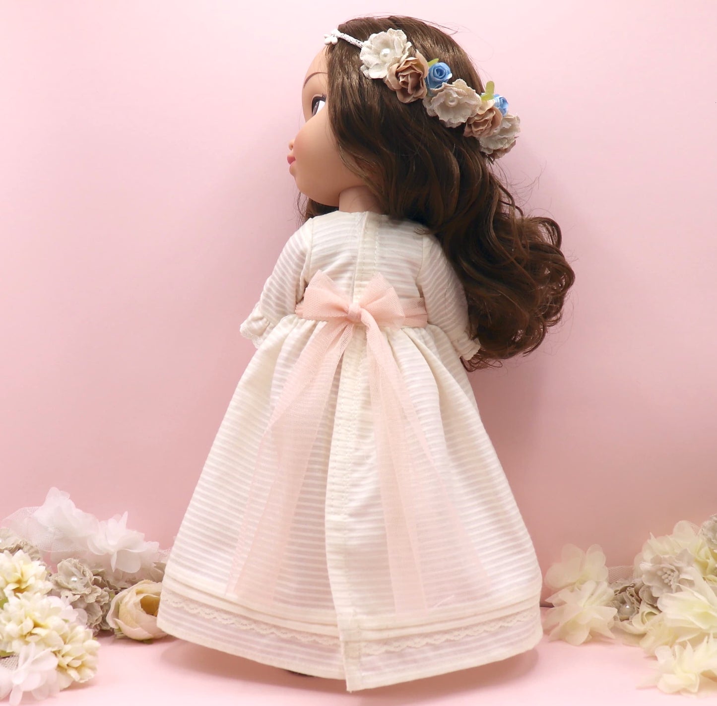 Boneca de comunhão personalizada com vestido otomano Victoria