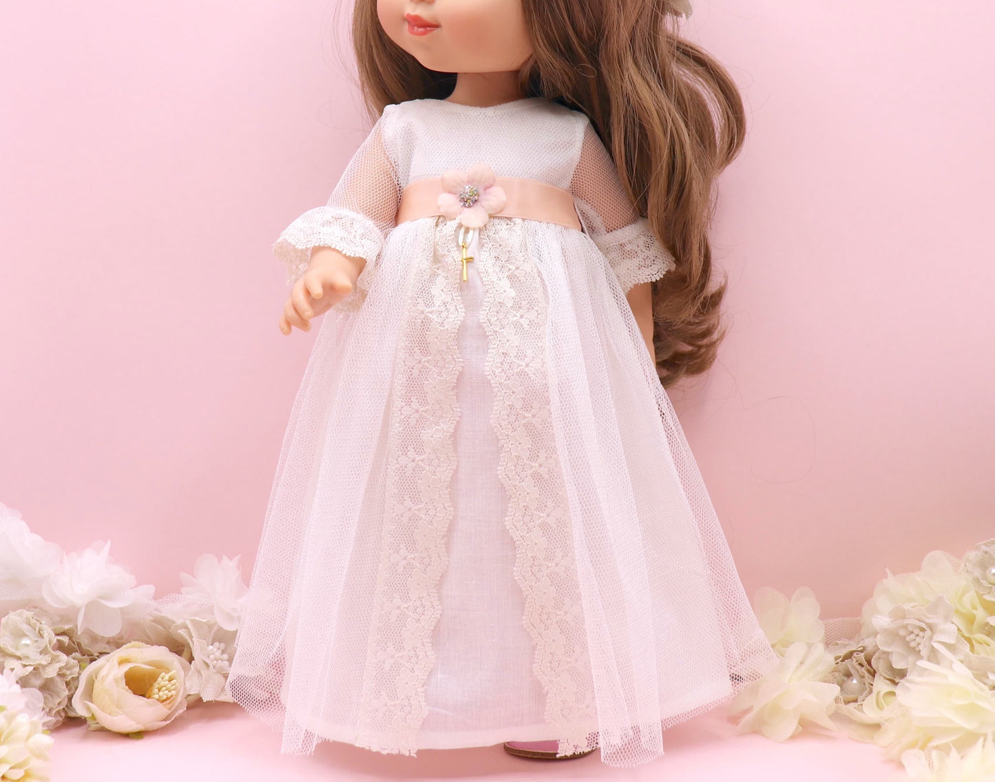 Vestido comunión muñeca Olympia Natural