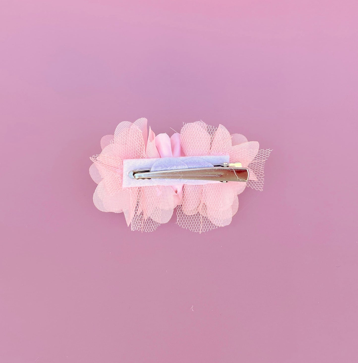 Pinza GASA Y TUL muñeca - rosa palo