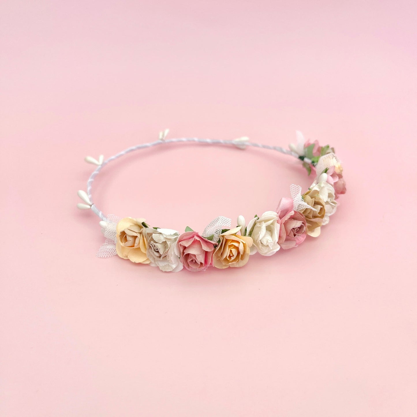 Coronita PETIT TULLE muñeca - rosa empolvado
