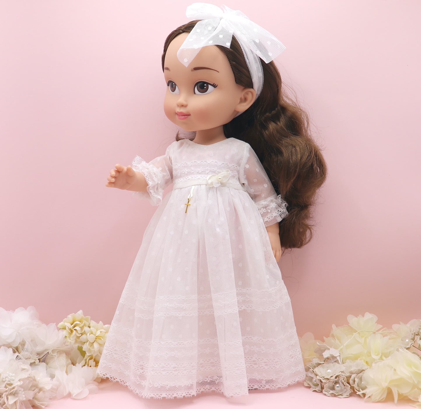 Muñeca de comunión personalizada con vestido Constantine