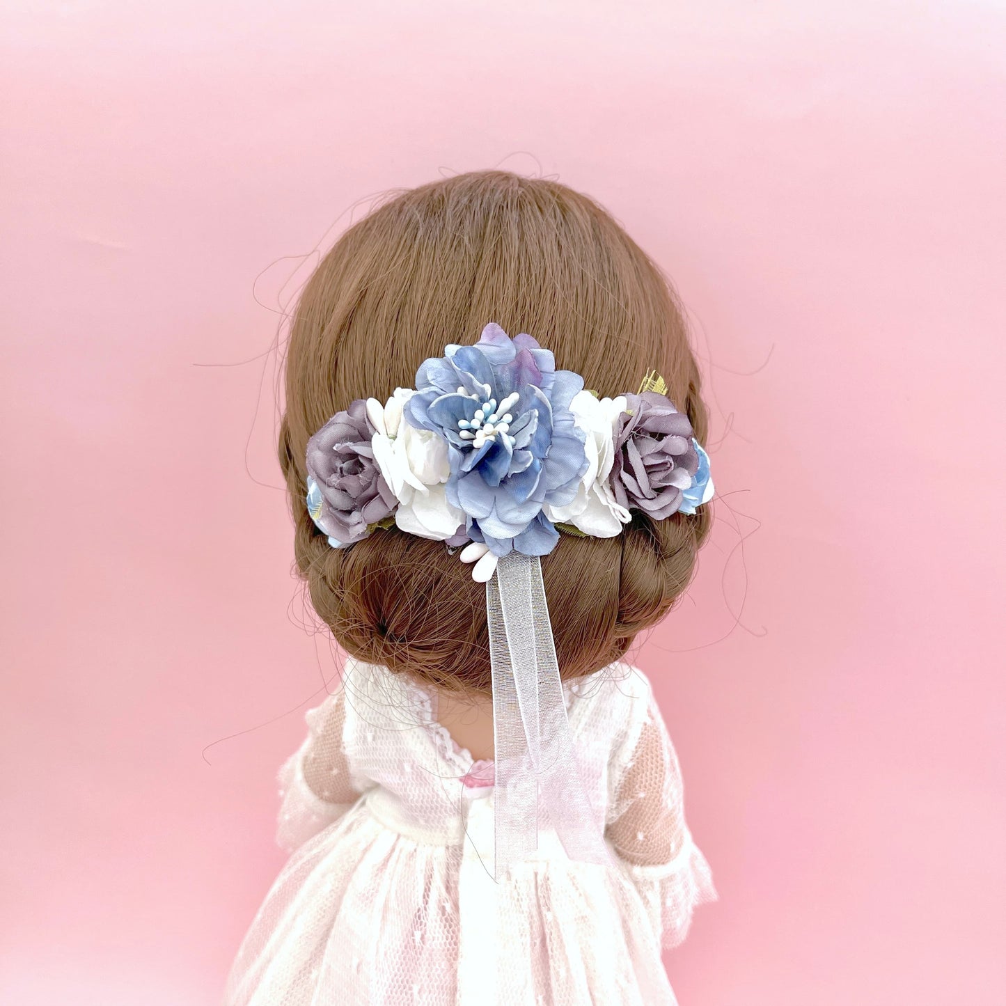 Cocar de boneca ANAIS - azul índigo