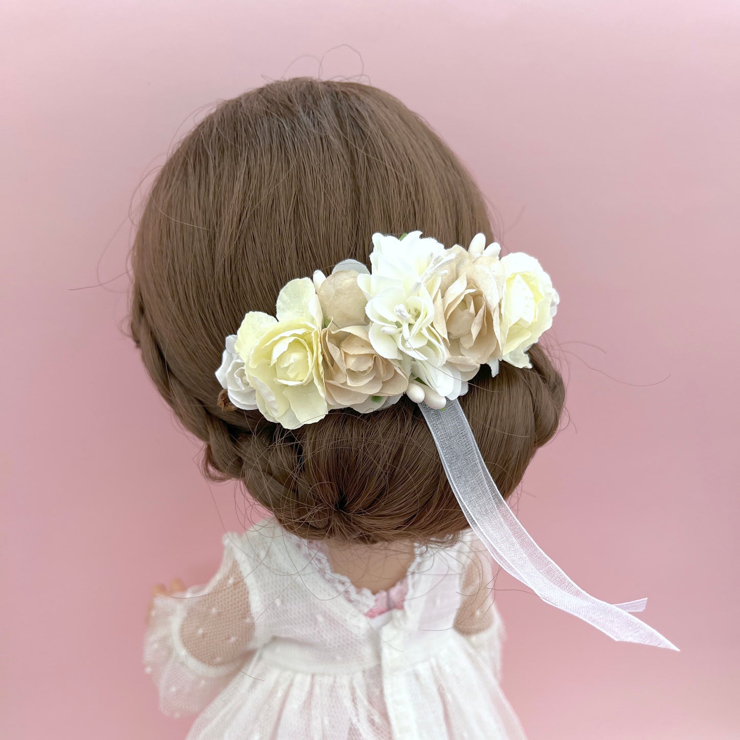 Tocado ANAIS muñeca - crudo