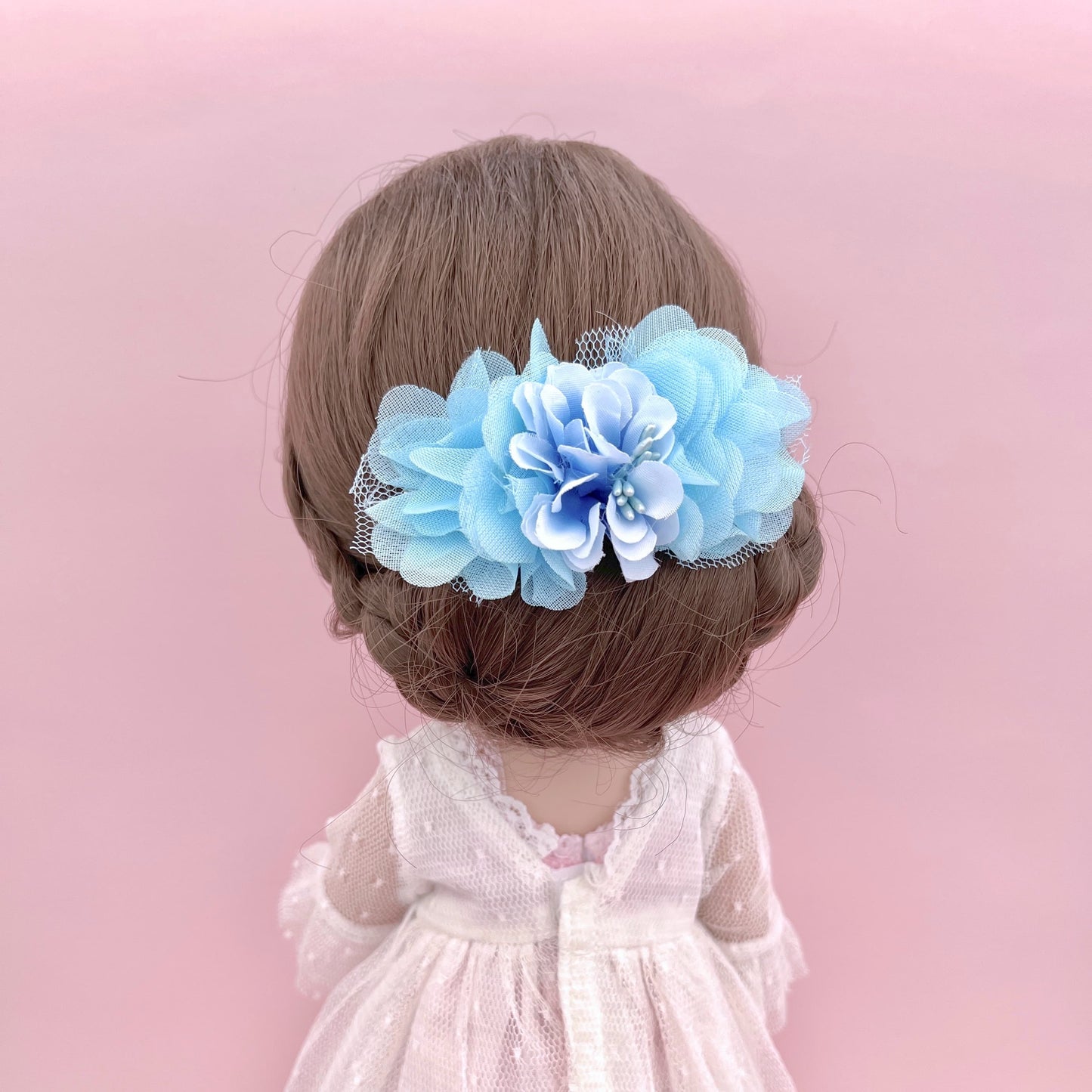 Clipe de boneca CHIEF AND TULLE - azul claro
