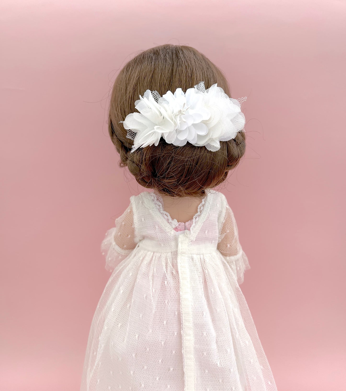 Clipe de boneca CHEFE E TULLE - cru