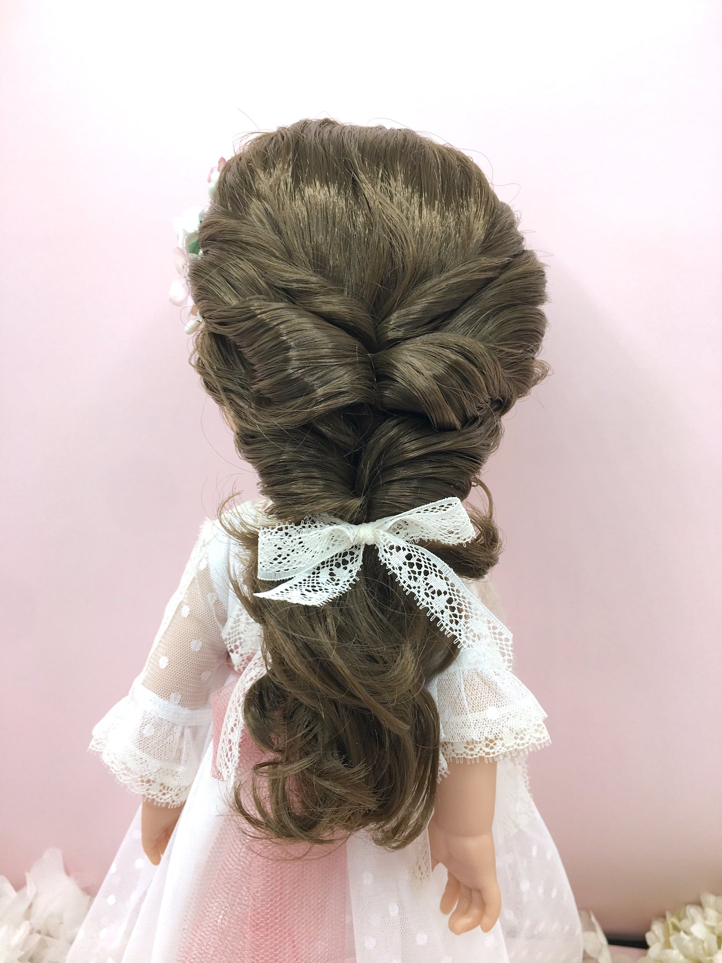Recogido trenza imperial- peinado muñeca