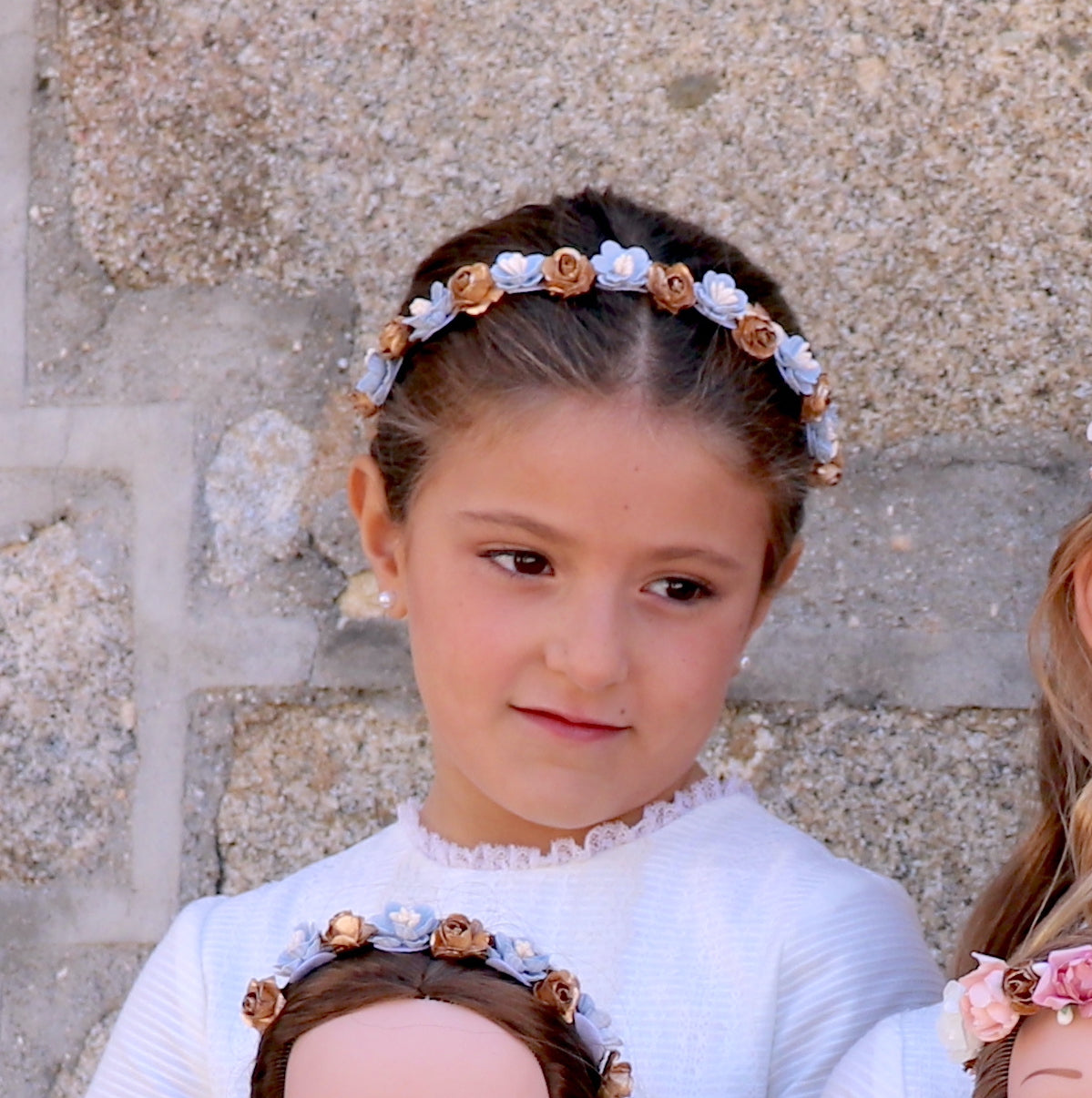 Coronita completa de flores VERSALLES de NIÑA ¡personalízala!