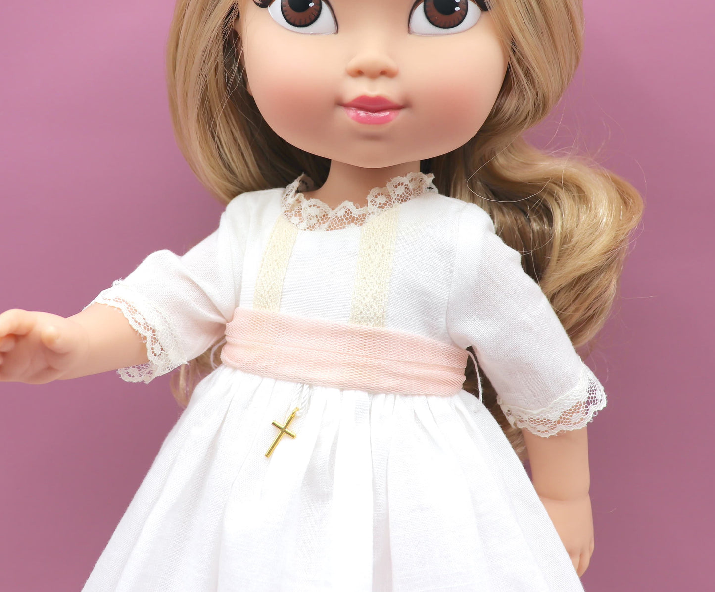 Vestido comunión muñeca Carolina Lino