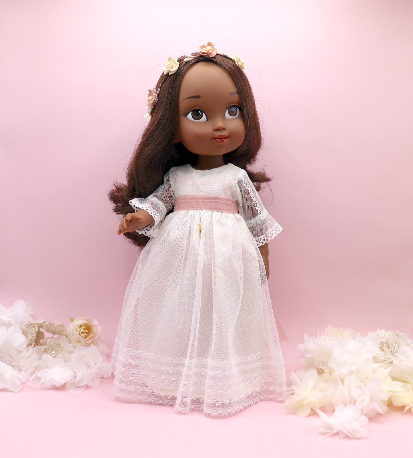 Muñeca de comunión personalizada con vestido Isis