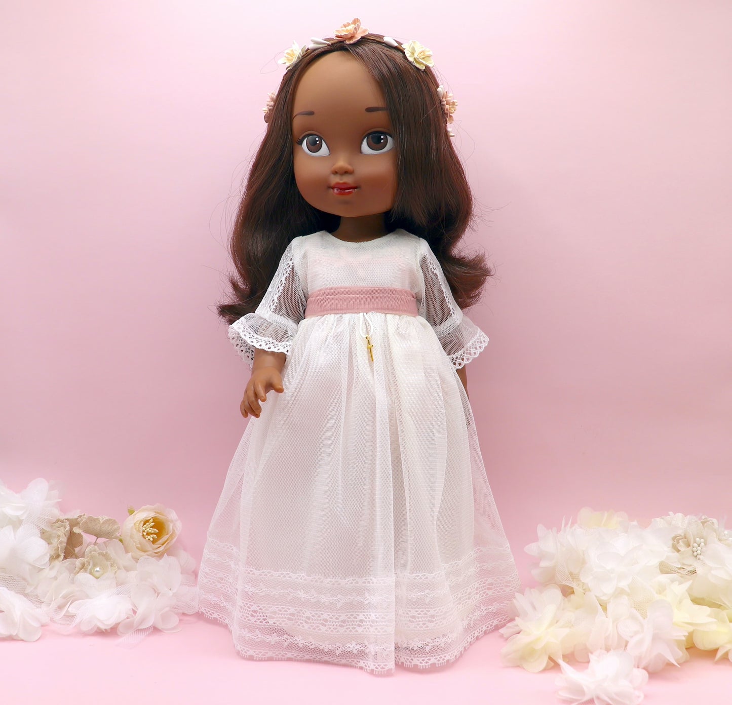 Muñeca de comunión personalizada con vestido Isis