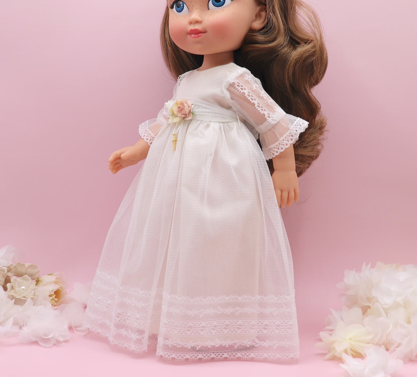 Vestido comunión muñeca Isis