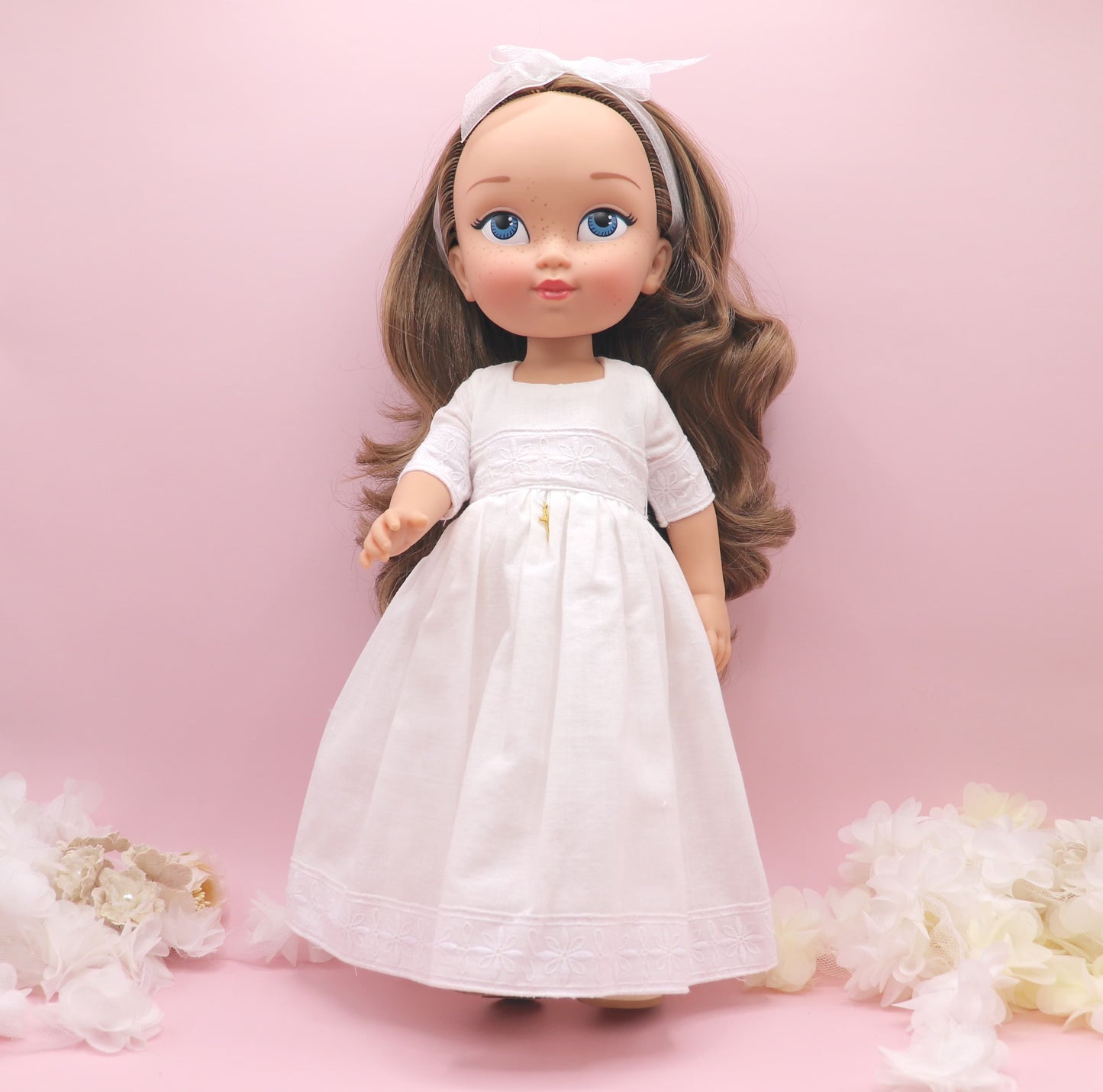 Muñeca de comunión personalizada con vestido Martha LINO