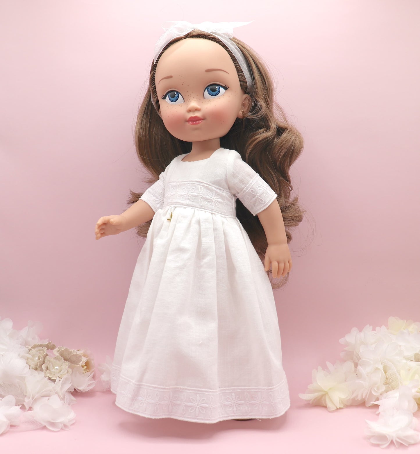 Muñeca de comunión personalizada con vestido Martha LINO