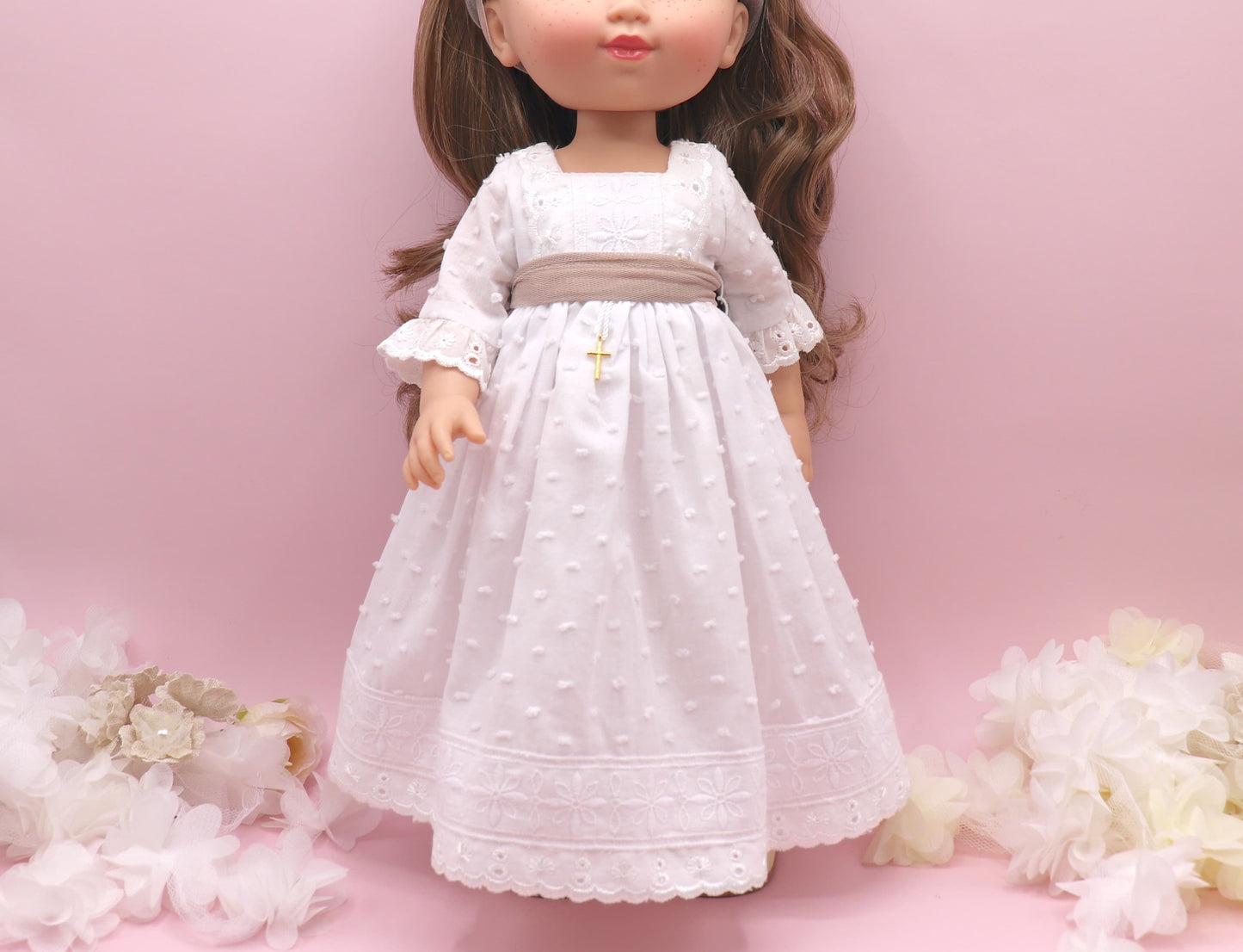 Vestido comunión muñeca Chloe Plumeti