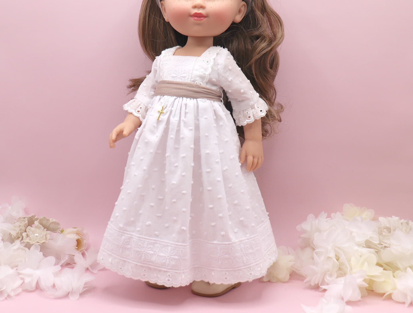 Vestido comunión muñeca Chloe Plumeti