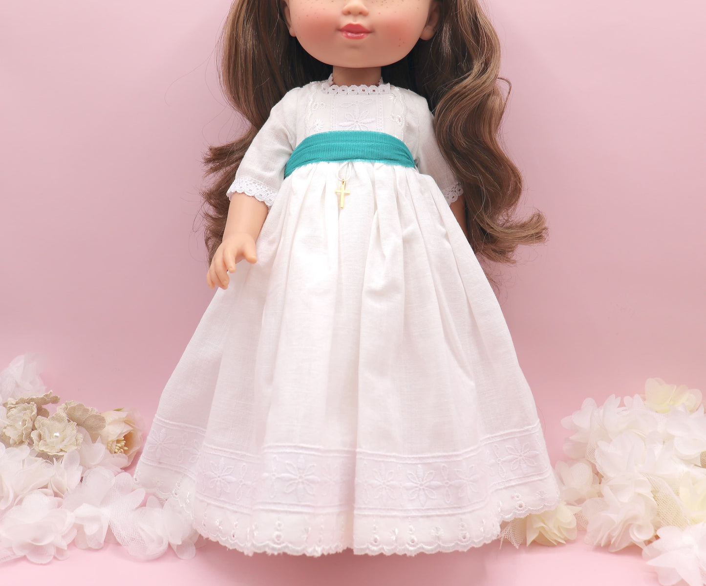 Vestido comunión muñeca Chloe Lino