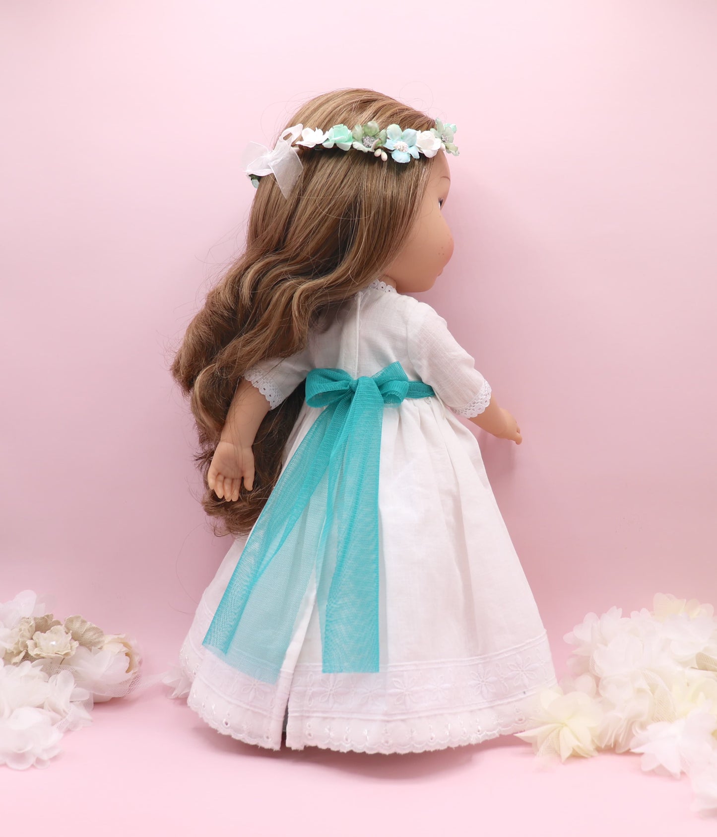 Muñeca de comunión personalizada con vestido Chloe Lino