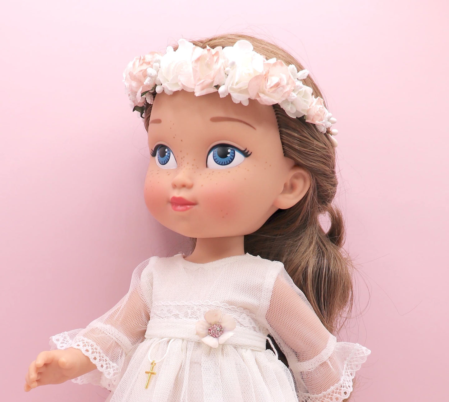 Coronita Iceberg muñeca - Rosa palo