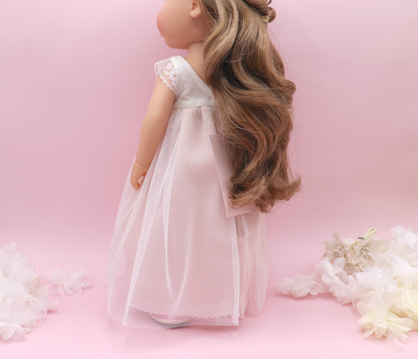Vestido comunión muñeca NICOLE TUL ROSA
