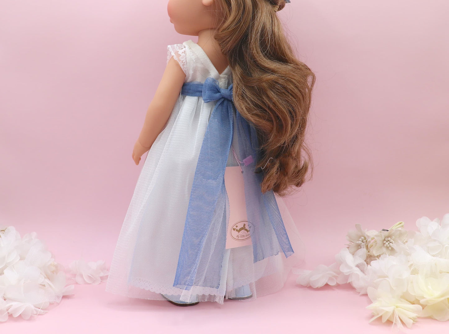 Vestido comunión muñeca NICOLE TUL CELESTE