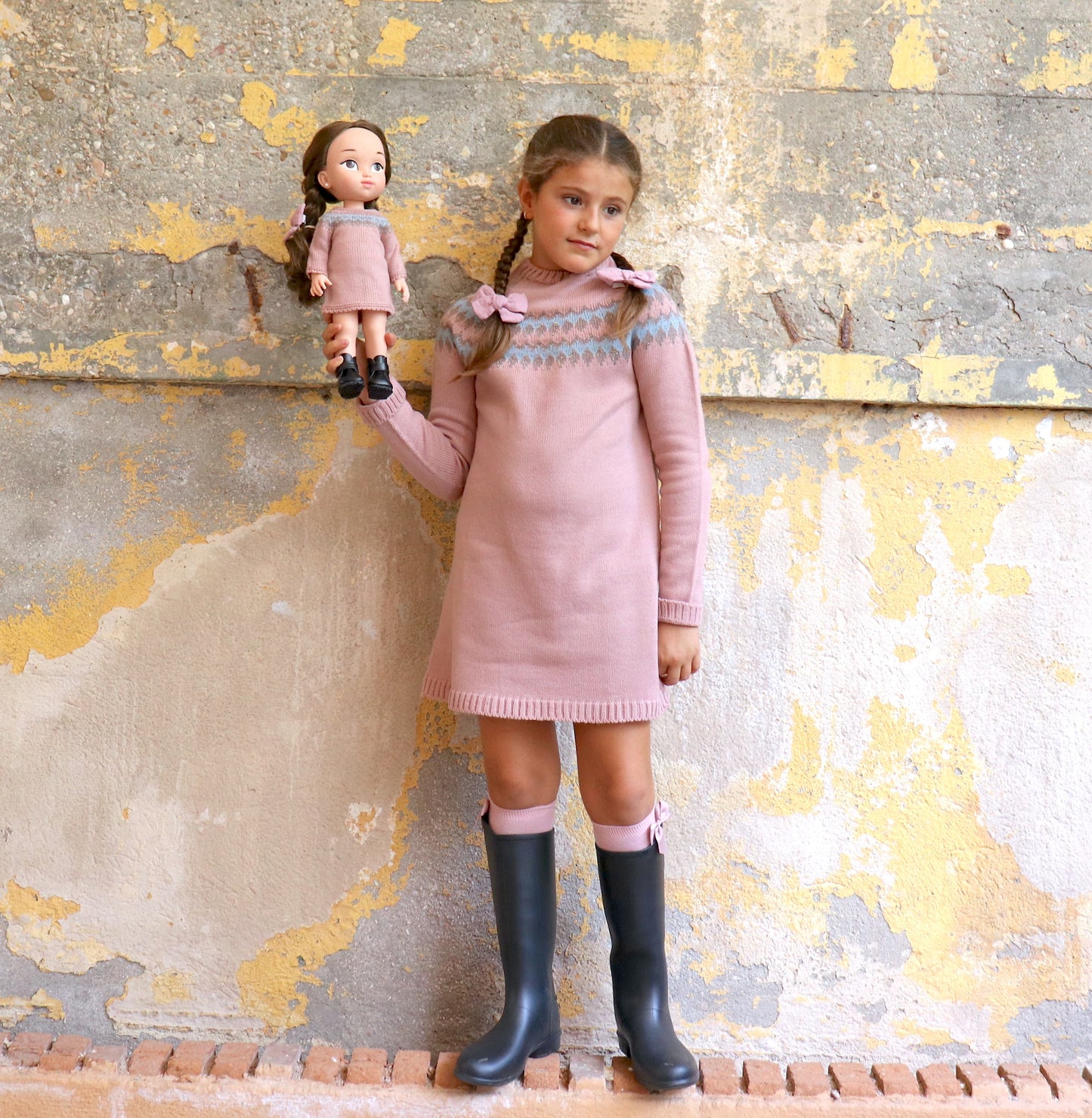 Vestido Aspen NIÑA - Rosa beauty