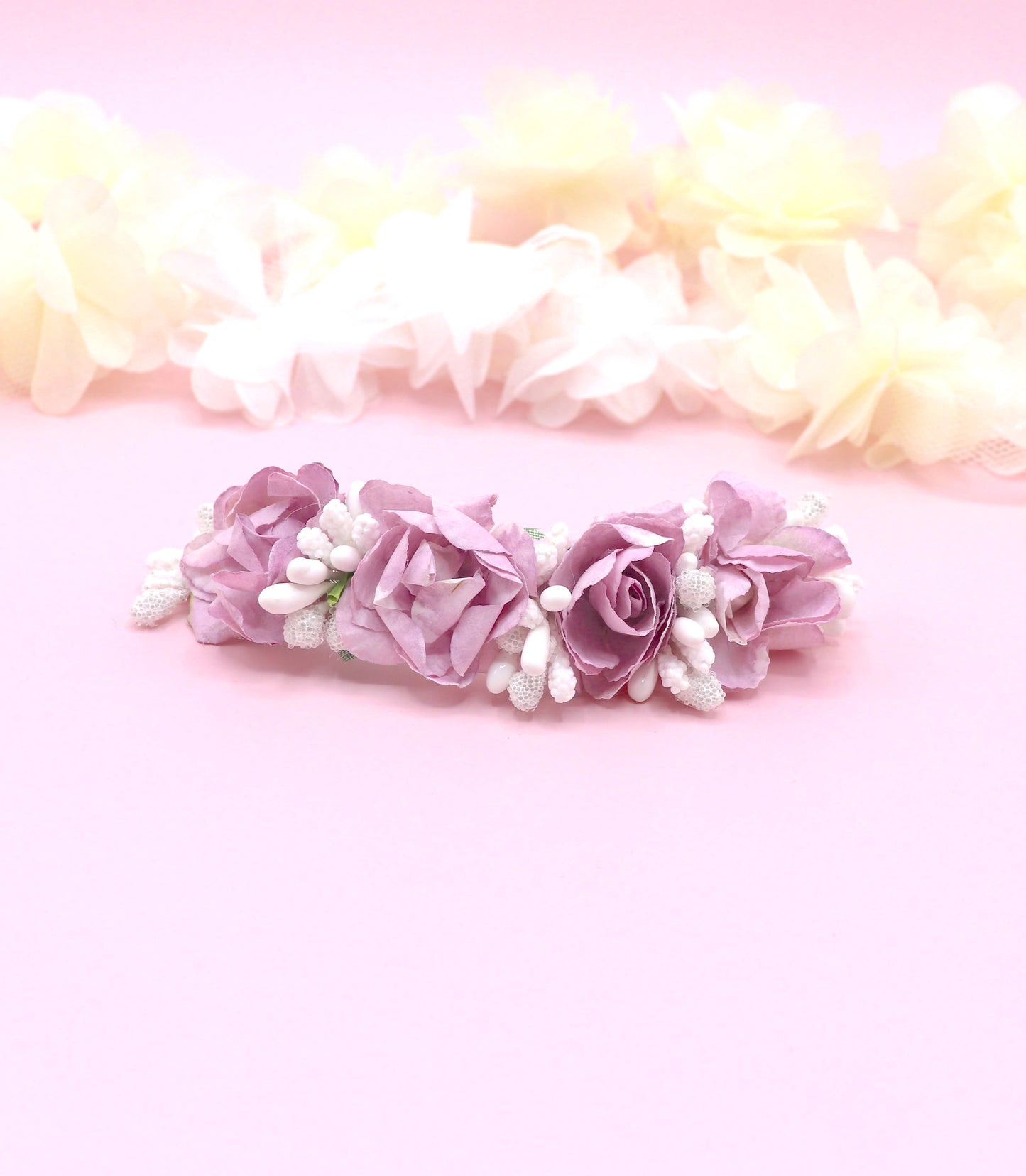 Tocado PISTILLOS muñeca - Malva