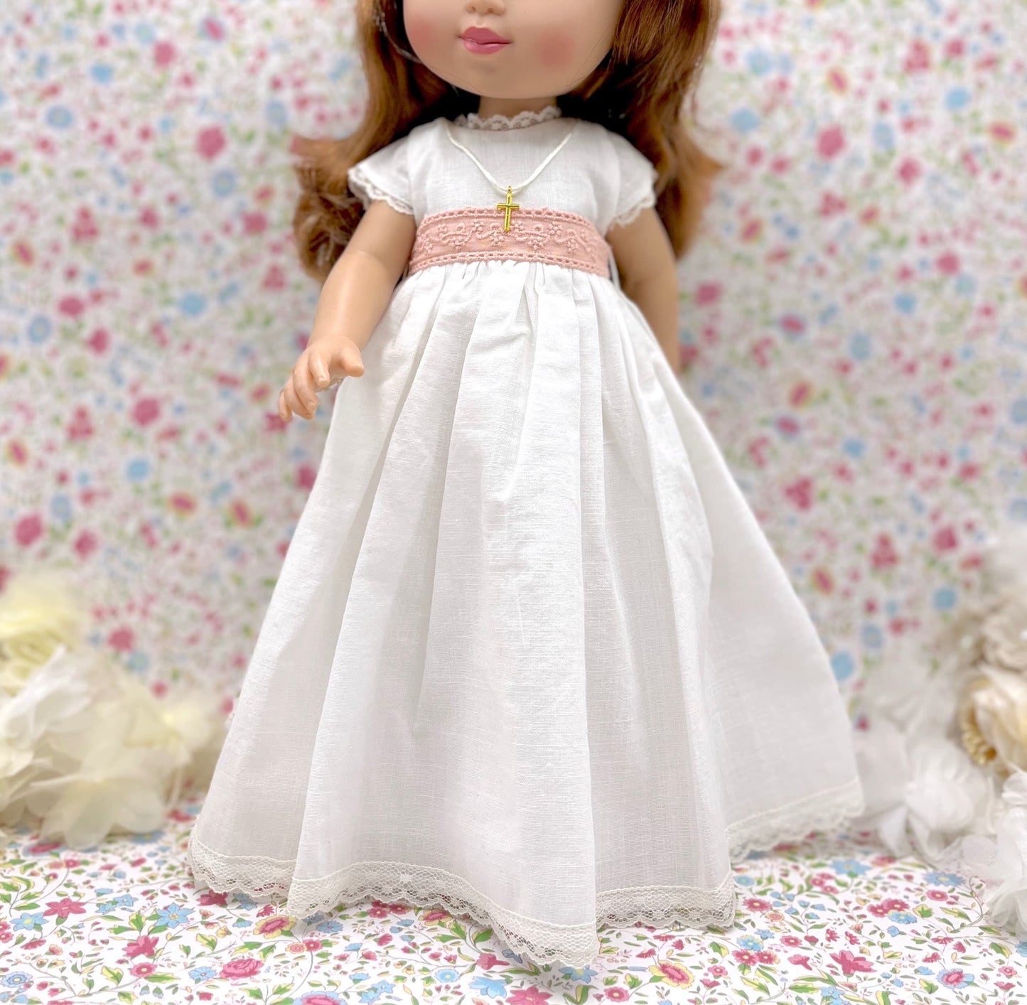 Vestido comunión muñeca Rebecca Lino