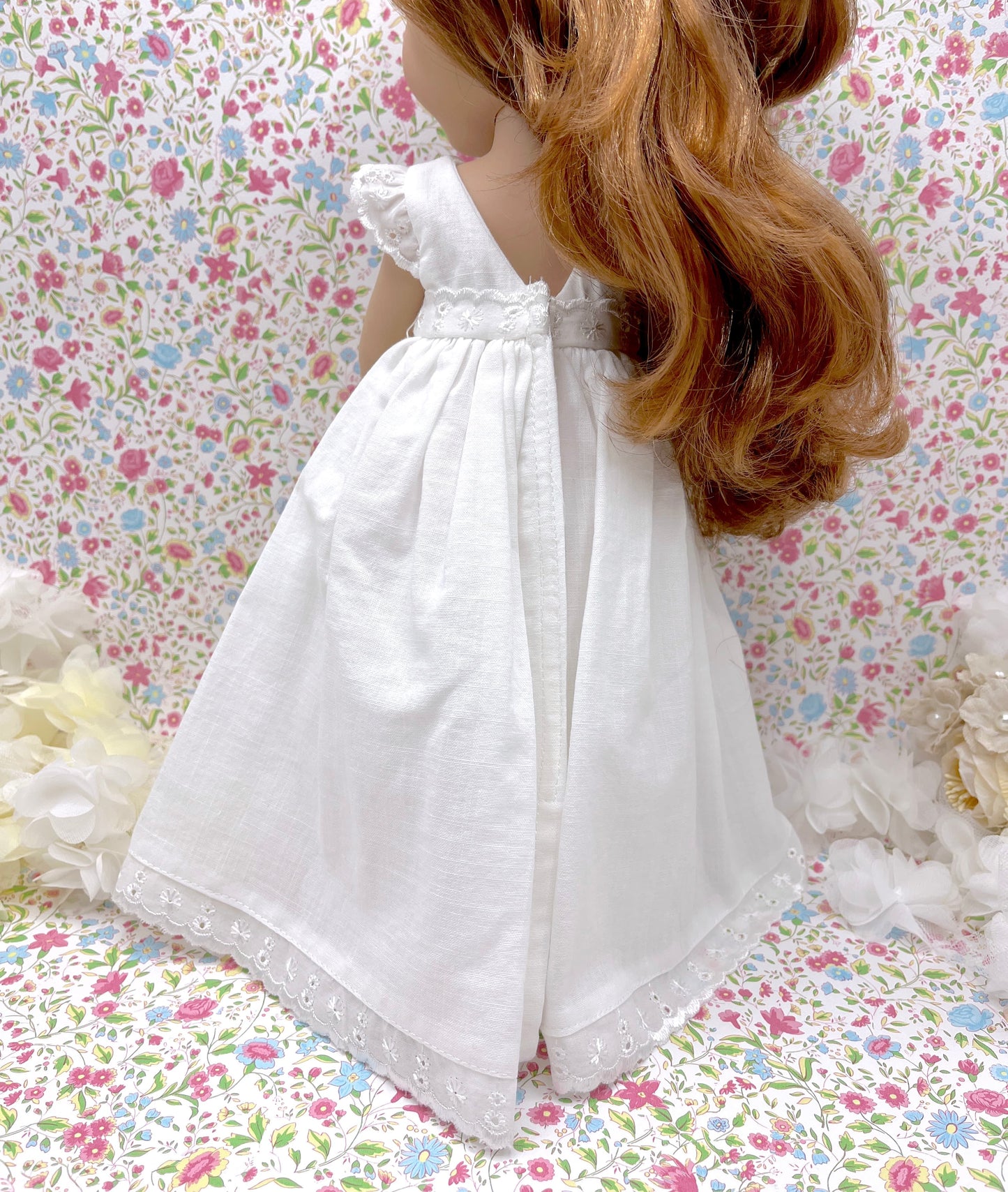 Vestido comunión muñeca Amber Lino