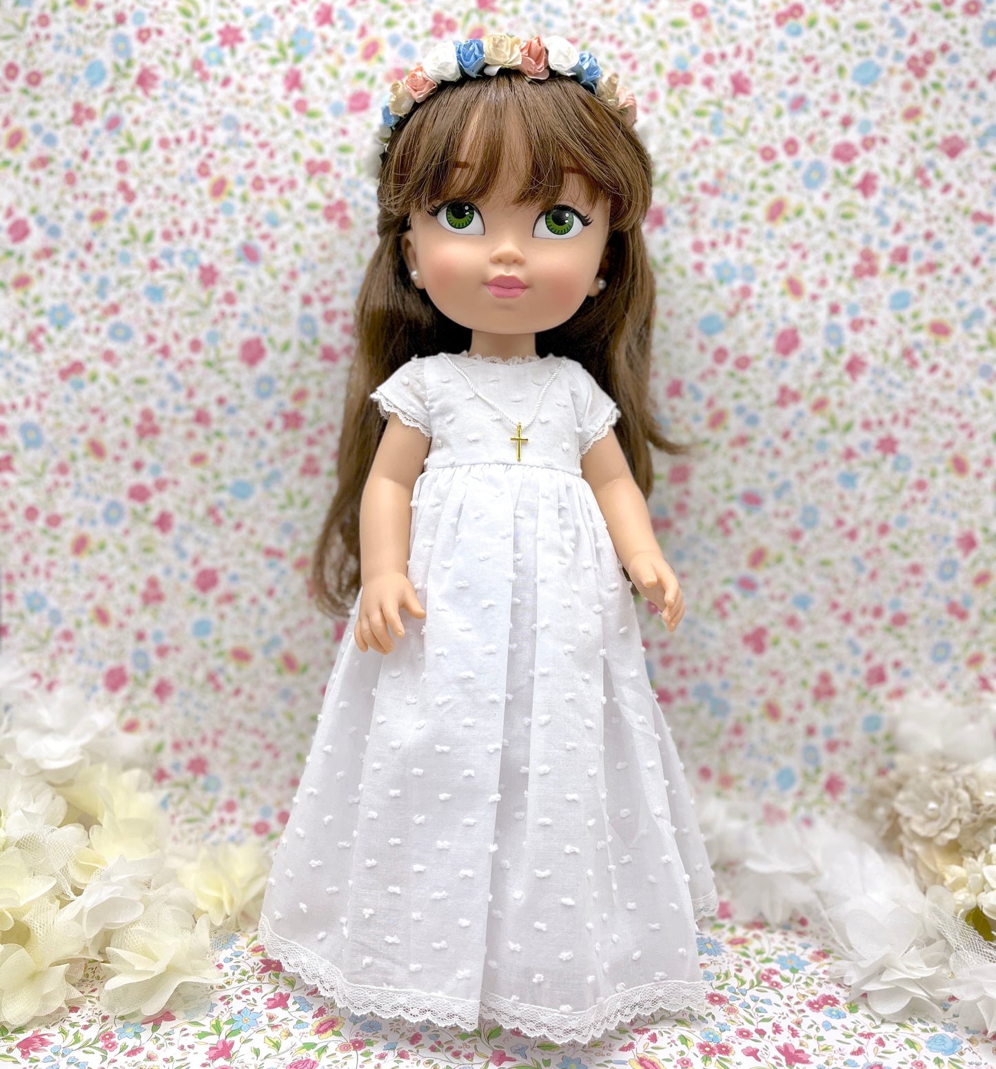 Rebecca plumeti doll communion dress