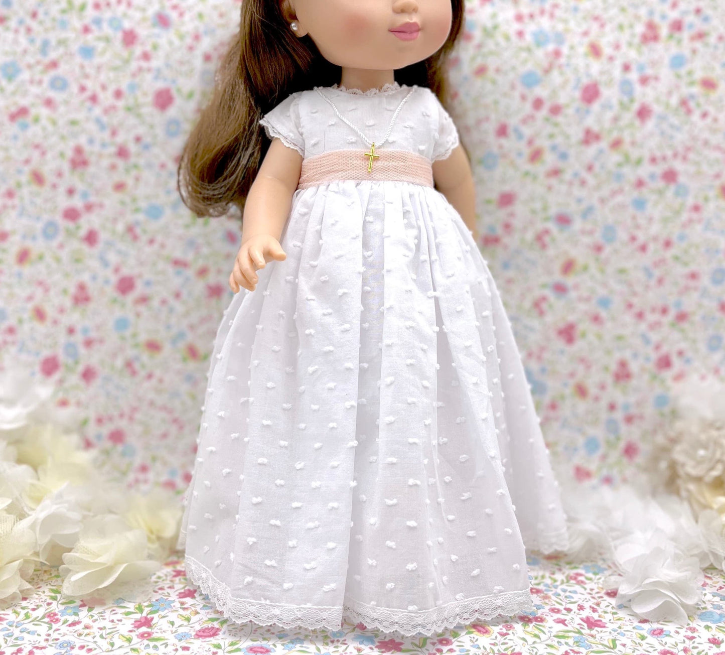Rebecca plumeti doll communion dress