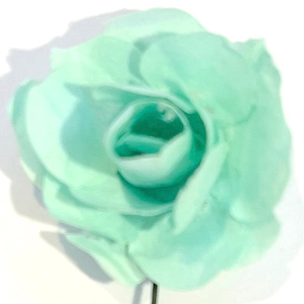 Clipe de 3 flores - azul claro